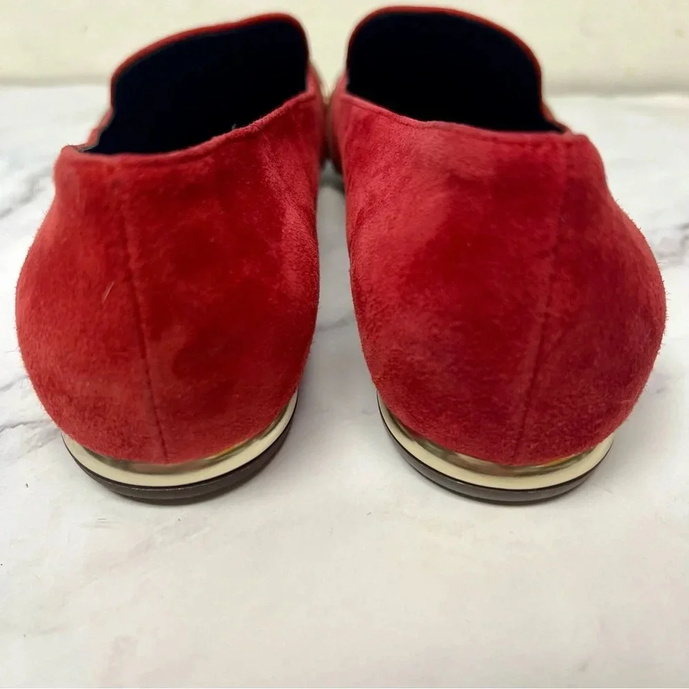 AGL Attilio Giusti Leombruni Red Suede Slip On Casual Womens Shoe Size 36 - Picture 11 of 17